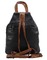 Τσάντα πλάτης backpack μαύρο-καφέ (5140).