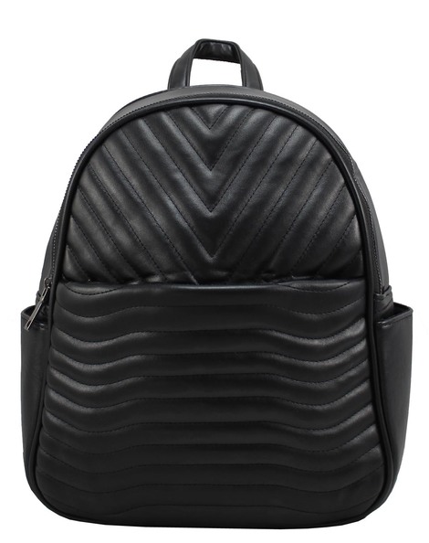 Τσάντα πλάτης backpack Erick καπιτονέ (7138) - μαύρη.