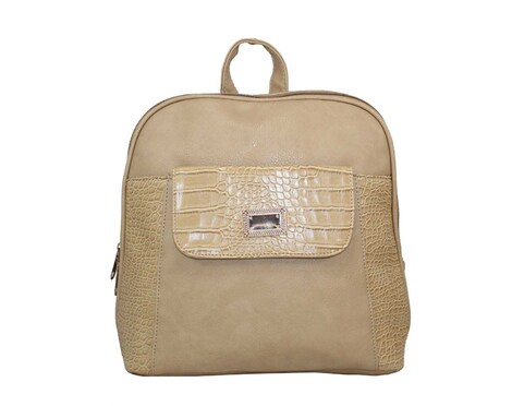Τσάντα πλάτης backpack καφέ ανοιχτό (3587)