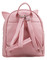 Τσάντα πλάτης ροζ με φιόγκο και αυτάκια (8226)