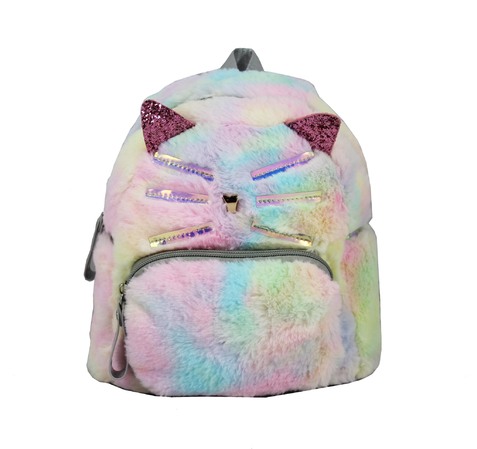 Τσάντα γουνάκι rainbow (822B)