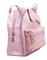 Τσάντα πλάτης ροζ με φιόγκο και αυτάκια (7061)