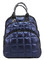 Τσάντα πλάτης backpack μπλε μαλακό καπιτονέ (552)