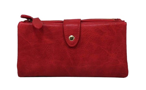 Πορτοφόλι με δύο θήκες κόκκινο (318)