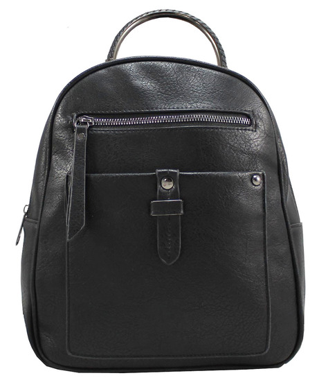 Τσάντα πλάτης μαύρη (8648)