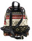 Τσάντα πλάτης Backpack σχέδια μπεζ (917.13)